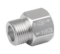 Machined Adapter TR21.4 W21.8-14 Machined Adapter TR21.4 W21.8-14 | for ideal for home fermentation, draft assembly, for soda machines, keg carbonation, brewing stations