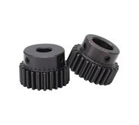 machinery Industrial Pinion Gear 1 Motor Gear 1M-25T SC45#Carbon Steel Material Blackening Spur Gear Bore Size 5/6/6.35/7/8/10/12/12.7/14/15/16mm (Size : 1M25T - Bore 16 mm)