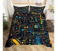 Machinery King Size Duvet Cover Sets Software Bedding Set Reversible Soft Breathable, Microfiber King size Duvet Cover Hidden Zipper 230x220 cm -Ap5591