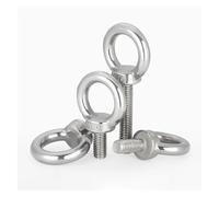Machinery Lifting Ring Threaded Eye Bolts, 1pc M3-M24 304 A2-70 Stainless Steel Eye Bolt Silver For Cable Rope Lifting Marine(M10x60mm)