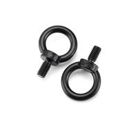 Machinery Lifting Ring Threaded Eye Bolts, 304 Stainless Steel Black Lifting Eyebolts With Nuts M3-M24(M8x16mm-5pcs)