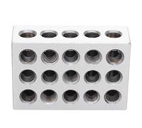 Machinist 1-2-3 Blocks, Precision Steel Jig, 6-Sided Ground Measuring Tool for Workshop