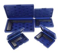 Machinist Square Set 2 3 4 and 6 Inch Engineer Steel Tools | Stainless Steel L-shaped Design, 90 Degree Wide Base, Protective Storage, for Carpenters, Metal Fabrication and Workshops