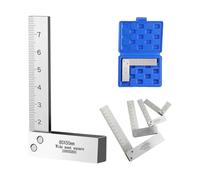 Machinist Square with Scale 3 Inch, Atarvana 90 Degree Carpenter Square, Harden Carbon Steel Engineer Square Hard Steel Construction for Precision Layout and Measurement Woodworking