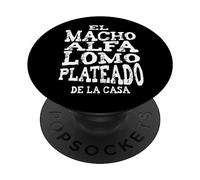 Macho Alfa Lomo Plateado PopSockets Adhesive PopGrip