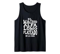 Macho Alfa Lomo Plateado Tank Top