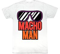 Macho Man Wrestler More Macho Randy Savage Adult T-Shirt Tee(X-Large)