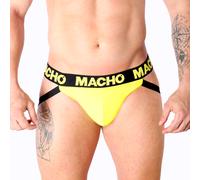 MACHO MX25A Men's Yellow Lycra Jockstrap Sports Underwear - Size S, Size M, Poids 0.088 Kg, Color Yellow
