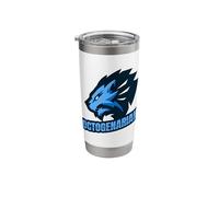 Macho Proud 80th Birthday Octogenarian Stainless Steel Insulated Tumbler