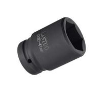 MACHSWON 1 Inch Drive - 41mm Deep Impact Socket with 6 Point Design, Heat-Treated Cr-V Steel 80mm Length, Metric Sizes
