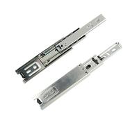 MACHSWON 1 Pair Drawer Slides 45mm Wide Ball Slide 150mm 3-Section Stroke 150mm Cabinet Wardrobe Rails 6 Inch Black