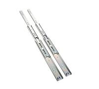 MACHSWON 1 Pair Heavy Industrial Slides 51mm Wide Heavy Duty Slide 250mm 3-Section Mechanical Equipment Slide Rails 10 Inch Galvanized Silver