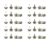 MACHSWON 10 Pcs AAA Batteries Metal Battery Spring Contact Plate 3-piece Set Conversion Spring Nickeling Plate Contact Terminal for Remote Control Battery Charger
