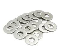 MACHSWON 10 Pcs M10 Washers, M10 x 24mm Metal Flat Penny Washers Thickness 2mm-A2 304 Stainless Steel Washers, Large OD Plain Wide Metal Washers, Round Flat Spacer Repair Washer For Screws Bolts