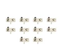 MACHSWON 10 Pcs Metal AA Battery Spring Plate Set Negetive Positive Contiguous 25x12MM AA Baterry Conversion Spring Contact Nickeling Plate