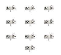 MACHSWON 10 Pcs Metal AA Battery Spring Plate Set Positive Negetive Contiguous With pins 28x12MM AA Baterry Conversion Spring Contact Nickeling Plate