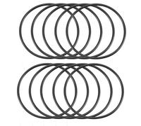 MACHSWON 10 Pcs Nitrile Rubber O-Rings 200mm OD 195mm ID 2.5mm Width Metric Sealing Washer Round O-Ring Gasket O Rings Seal Grommets Black