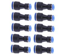 MACHSWON 10 PCS Pneumatic Connectors,6mm to 4mm Pneumatic Fittings Push in Straight Double Reducer Connectors Water Hose Quick Connect for Air Water Hose