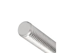 MACHSWON 10Pcs M10 x 55mm Fully Threaded Rod, 304 Stainless Steel Right Hand Long Threaded Screw Rods Fasteners Bars Studs