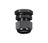MACHSWON 10Pcs M22 Cable Gland - Durable Threaded Wire Connector with Locknut for 7-12mm Dia Cable Wire, Black