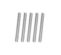MACHSWON 10Pcs M6 x 55mm Fully Threaded Rod, 304 Stainless Steel Right Hand Long Threaded Screw Rods Fasteners Bars Studs