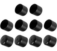 MACHSWON 10pcs Rubber End Caps 24mm ID, Vinyl Round End Cap Cover Screw Thread Protectors Tube Bolt Cap for protection of Screws Tubes Cables Wires, etc