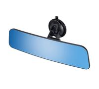 MACHSWON 12'' Stick on Universal Frameless Inside Rearview Blue Mirror with Panoramic Wide Angle Mounted on Windshield Large Anti Glare Rear View Mirror,for Car Boat Truck SUV