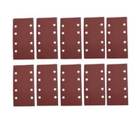 MACHSWON 120 Grit Sanding Sheet Sander Sandpaper Hook and Loop Pads 8 Hole 10pcs for 1/3 sander