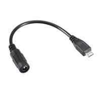 MACHSWON 17cm DC Female Power Supply 5.5x2.1mm Adapter to Micro USB Plug Male Cable