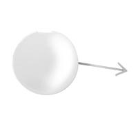 MACHSWON 1pc Front Bumper Tow Hook Cover Car Towing Hook Eye Hole Cover Replacement 71104-TF0-000 Compatible with Honda Jazz Fit GE 2008-2010 Silver White