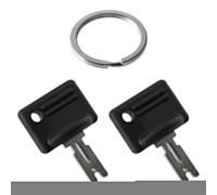 MACHSWON 2 Pack 107151-002 Forklift Keys,Forklift Ignition Key,Forklift Equipment Ignition Keys for Hyster S30XL and Mores,for 166 1430 186304 51335040 A214062 for Clark Yale Heavy Equipment Keys