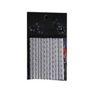 MACHSWON 2 pack of Bicycles Reflective Spokes Mountain Bike Colorful Warning Reflective Strip Bicycle Wind and Fire Wheel Steel Wire Reflective Strip White