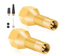 MACHSWON 2 Pcs Air Chuck Screw on Air Chuck Tire Inflator Nozzle for Tire Inflator Gauge Compressor Accessories Twist-on Chucks 1/4" FNPT Open Flow