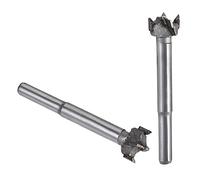 MACHSWON 2 PCS Forstner Drill Bits Tungsten Carbide Wood Hole Saw Opener Drill Bit 16mm+17mm Woodworking Drilling Boring Bit Cutter