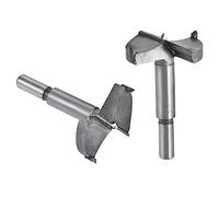 MACHSWON 2 PCS Forstner Drill Bits Tungsten Carbide Wood Hole Saw Opener Drill Bit 48mm+50mm Woodworking Drilling Boring Bit Cutter