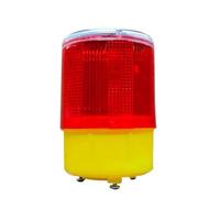 MACHSWON 2 Pcs Solar Warning Light Red LED Strobe Light Emergency Safety Flashing Warning Lamp Night Machinery Industry Alarm Lamp Road Cone Fence Tower Crane Warning Lights Screw Corner Style