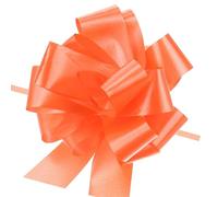 MACHSWON 20pcs 5 Inch Orange Pull Bow Big Gift Bows Solid Color Plastic Flower for Wedding Car Baskets Presents Christmas Party Decoration