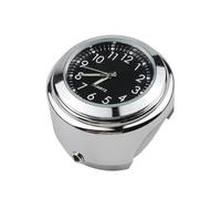 MACHSWON 22/25mm Universal Bicycle Chrome Waterproof Motorcycle Handlebar Mount Dial Watch for Harley Silver
