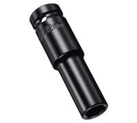 MACHSWON 2Pcs 1/2 Inch Drive - 12mm Deep Impact Socket with 6 Point Design, Heat-Treated Cr-V Steel 78mm Length, Metric Sizes