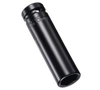 MACHSWON 2Pcs 1/2 Inch Drive - 15mm Deep Impact Socket with 6 Point Design, Heat-Treated Cr-V Steel 78mm Length, Metric Sizes