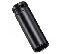 MACHSWON 2Pcs 1/2 Inch Drive - 19mm Deep Impact Socket with 6 Point Design, Heat-Treated Cr-V Steel 78mm Length, Metric Sizes