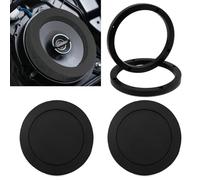 MACHSWON 2PCS 6.5 Inch Foam Speaker Enhancer & 2PCS Universal Car Door Speaker Mounting Ring Compatible with 6 Inch and 6.5 Inch Speakers, Soundproof Cotton Pad Spacer Adapter