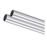 MACHSWON 2Pcs 6063 Aluminum Round Tube 25mm OD 22mm ID 200mm Length Seamless Straight Pipe Tubing for Home Industry DIY Crafts