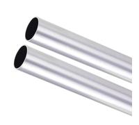 MACHSWON 2Pcs 6063 Aluminum Round Tube 27mm OD 25mm ID 300mm Length Seamless Straight Pipe Tubing for Home Industry DIY Crafts