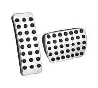 MACHSWON 2pcs Car Gas and Brake Pedals Pads Cover No Drill for Mercedes-Benz 2013-2015 A-Class (W176) B-Class GLA-Class Anti-Slip Stainless Steel Car Pedals Accessories