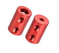 MACHSWON 2PCS Coupling 3mm to 6mm Bore Couplers D12mm x L20mm Shaft Coupler Connector Joint Motor Accessories for Encoder 3D Printer CNC Machine DIY,Red