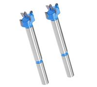 MACHSWON 2PCS Forstner Drill Bits Tungsten Carbide Wood Hole Saw Opener Positioning Drill Bit 15mm Woodworking Hinge Drilling Bit Cutter