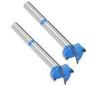 MACHSWON 2PCS Forstner Drill Bits Tungsten Carbide Wood Hole Saw Opener Positioning Drill Bit 17mm Woodworking Hinge Drilling Bit Cutter