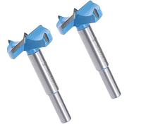 MACHSWON 2PCS Forstner Drill Bits Tungsten Carbide Wood Hole Saw Opener Positioning Drill Bit 38mm Woodworking Hinge Drilling Bit Cutter
