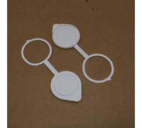 MACHSWON 2PCS Windshield Washer Fluid Reservoir Cap Cover Replacement for Mitsubishi Outlander 2007-2018 - OE MR597536, White Plastic Wiper Bottle Tank Cap Lid, Easy Installation